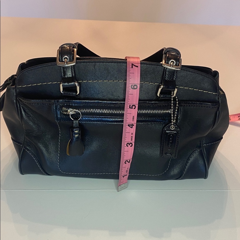 VTG Coach Hamilton Bag Black Leather - Picture 13 of 14